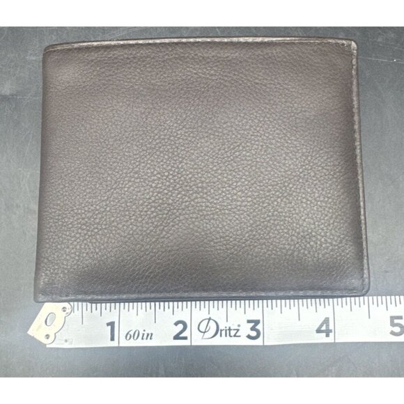 Perry Ellis Men's Genuine Brown Leather Bifold Wallet NEW - Picture 9 of 10